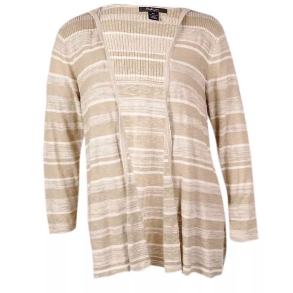 Style & Co Women's Open Front Hooded Cardigan